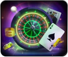 Tampilan menu permainan unggulan abc 1131 dengan kategori kasino langsung, sportsbook, slot, dan esports